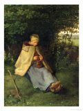 The Knitter Or  the Seated Shepherdess  1858-60