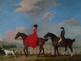 John and Sophia Musters Riding at Colwick Hall  1777