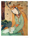 Woman Writing in the Court of Shah Abbas I 1585-1627