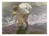 Bathing on the Beach  1908