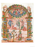 Annunciation to the Shepherds and Flight into Egypt  from the Missal of Robert of Jumieges