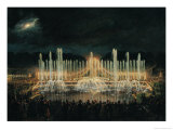 Illuminated Fountain Display in the Bassin de Neptune 21st August 1864