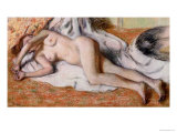 After the Bath Or  Reclining Nude  circa 1885