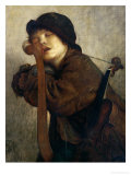 The Little Violinist Sleeping  1883