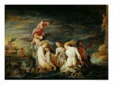 Hero and Leander: Leander Found by the Nereids  Copy of a Painting by Domenico Feti  1650-56