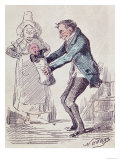 Toujours Bonne!  a Maid Handing a Man His Illegitimate Child