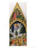 Santa Trinita Altarpiece  Frame and Pinnacles by Lorenzo Monaco Completed circa 1434