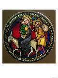 Stained Glass Window Depicting the Flight into Egypt  Late 13th Century