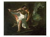Hercules Tearing the Burning Robe  circa 1634