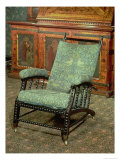 Chair by William Morris  Upholstered in Original "Bird" Woollen Tapestry  circa 1870