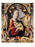The Virgin and Child Surrounded by Eight Angels  1455