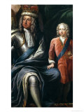 George I and His Grandson  Prince Frederick  Detail from the Painted Hall