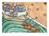 A Drowning Viking  Possibly Olav Trygvason of Norway at the Battle of Svold on 9th September 1000