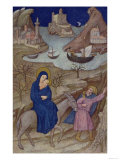 Hours of Notre Dame: Vespers  the Flight into Egypt  French  by Jacquemart de Hesdin
