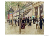 The Boulevard Montmartre and the Variety Theatre  circa 1886