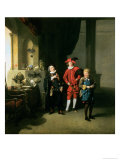 David Garrick with William Burton and John Palmer in 