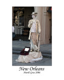 French Quarter Living Statue