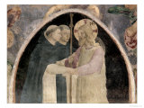 Christ Welcomes Two Dominican Friars