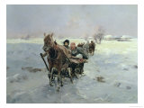 Sleighs in a Winter Landscape