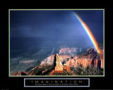 Imagination: Mountain with Rainbow