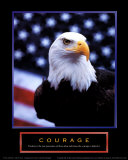 Courage: Eagle and Flag