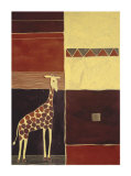 Giraffe on African Motif