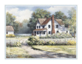 Country Home with Forsythia