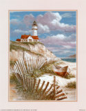 Lighthouse with Deserted Canoe