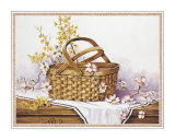Wicker Basket of Blooms