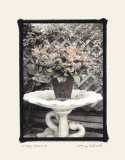 Vintage Flowers II  Still Life with Birdbath