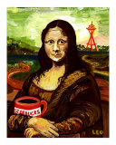 Starbucks with Mona Lisa