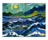 Seascape with Van Gogh's Sky