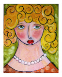Blonde Girl with Pearls