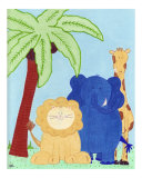 Safari Friends Lion Elephant Giraffe