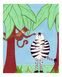 Safari Friends Zebra and Monkey