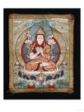 A Small Tibetan Applique Thangka Depicting TsongKhaPa  18th Century