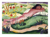 Nude Lying in the Flowers