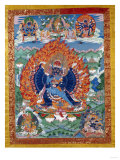 A Fine Tibetan Thangka Depicting Vajrabhairava with His 18 Legs and 36 Arms 18th Century
