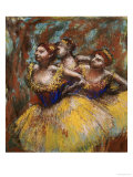 Three Dancers (Yellow Skirts  Blue Blouses)