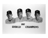 Minnesota Twins - 1987-Gaetti-Puckett-Brunansky-Hrbek