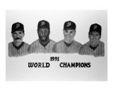 Minnesota Twins - 1991-Morris-Puckett-Knoblauch-Hrbek