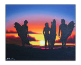 'Sunrise Surfing 1'  by Deni Setiawan (Obenk)