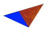 Dreieck Rost Blau