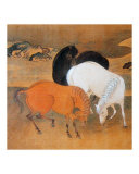 Three Asian Horses