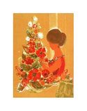 Femme Composant Un Bouquet I