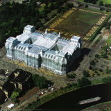 Reichstag Luftaufnahme von Ost nach West
