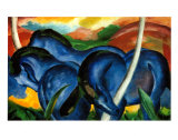 The Large Blue Horses  1911