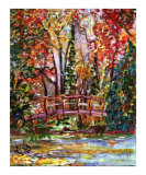 Monet's Bridge - Impressionism by Ginette