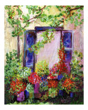 French Country House - Blue Shutters