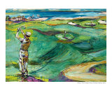 Swing - Golf Painting - Vintage Golfer